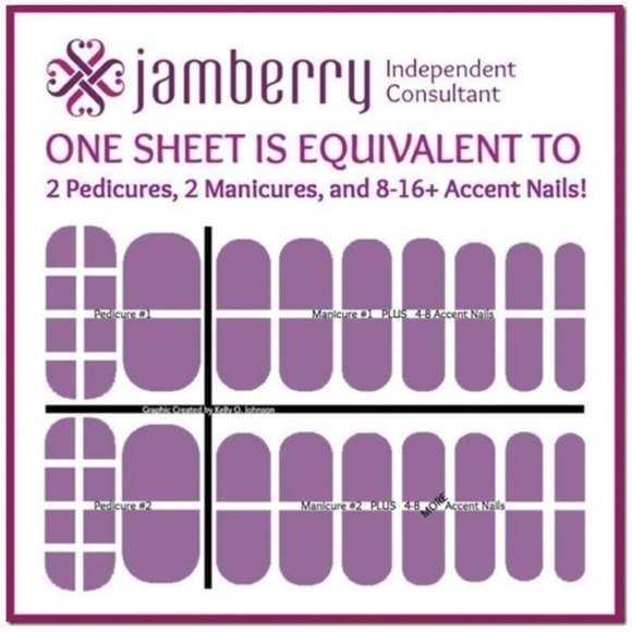 JAMBERRY Nail Wraps - Rose Colored Glasses - Picture 8 of 9